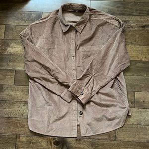 Hollister corduroy shacket